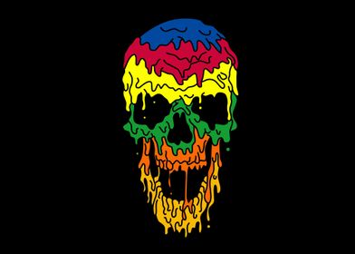 skull pop art