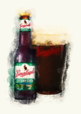 Vintage Beer Watercolor