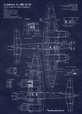 Junkers Ju88 G1 Blueprint