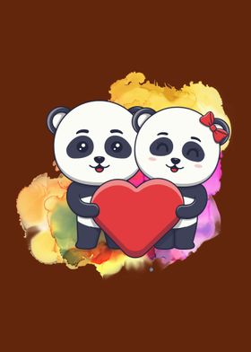 Cute Panda Romantic Story