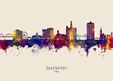 Davenport Skyline Iowa