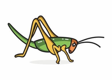 Grasshopper Vector Artwork