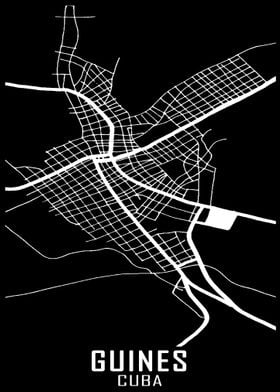 Guines Cuba City Map