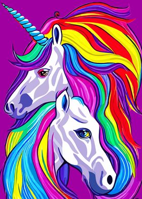 UNICORN PORTRAIT VECTOR