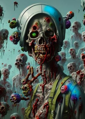 zombie art painting