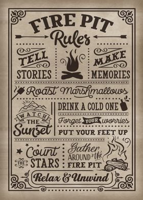 Fire Pit Rules