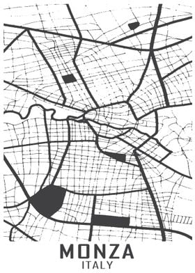 Monza Italy City Map