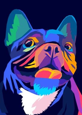 Bulldog pop art