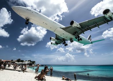 Over the beach St Martin