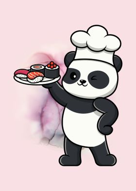 Cute Panda Be Master Chef