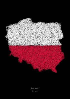 Poland World Cup Flag Map
