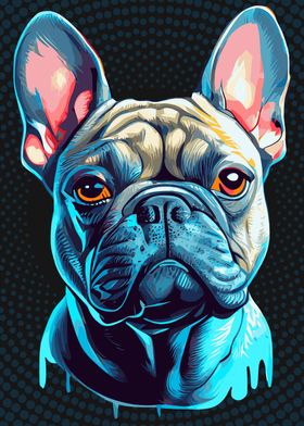 Pop Art English Bulldog