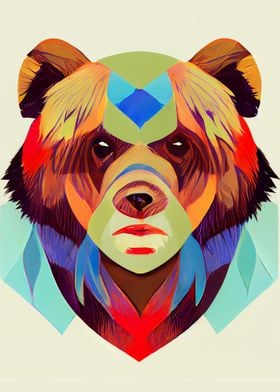Bear man portrait