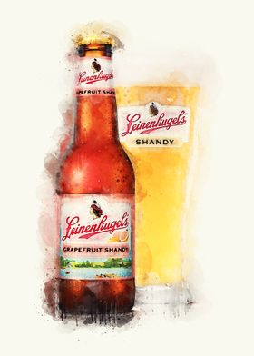 Vintage Beer Watercolor