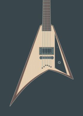 Stylish Metal Guitar