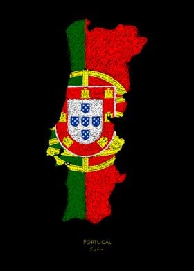 Portugal World Cup FlagMap