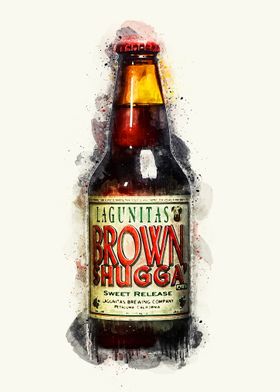 Vintage Beer Watercolor