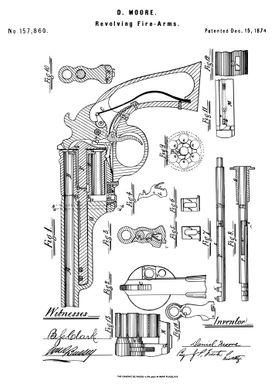 Revolving Fire arms patent