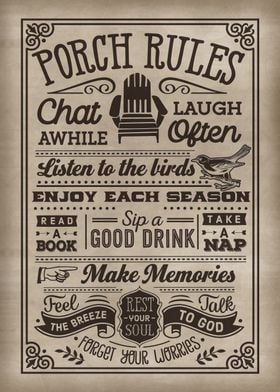 Porch Rules