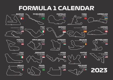 F1 Calendar 2023