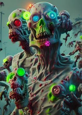 zombie art painting