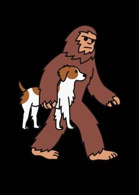 Brittany Spaniel Bigfoot