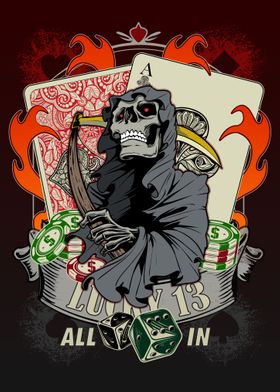 All in Poker Lucky 13 
