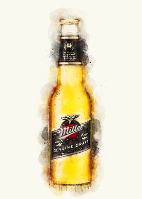 Vintage Beer Watercolor