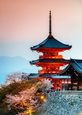 Sunset at the Temple Kyoto