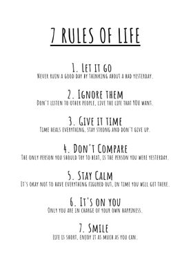 7 Rules Of Life Success
