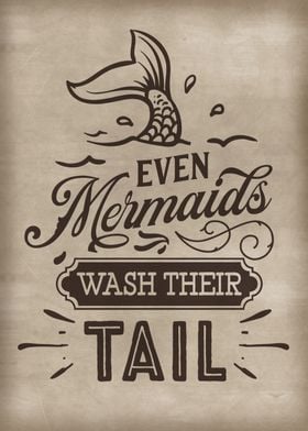 Mermaid Bathroom Sign