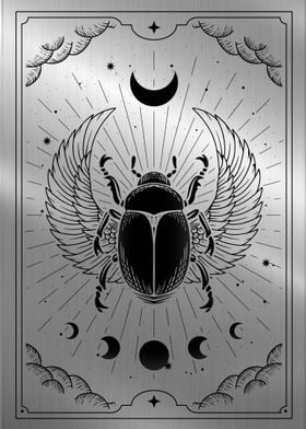 winged scarab tarot card