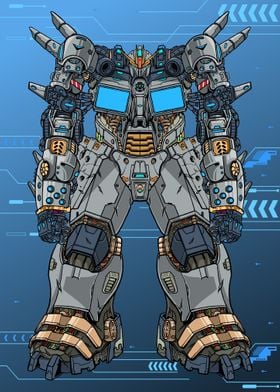 Man Mecha Robot