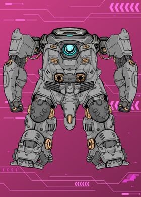 Man Mecha Robot