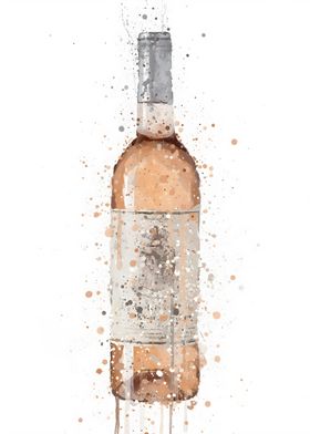 Rose Wine Bottle