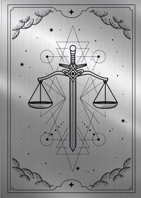 Scale of justice tarot