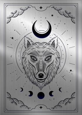 Wolf head Moon tarot