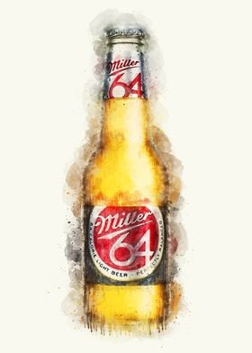 Vintage Beer Watercolor