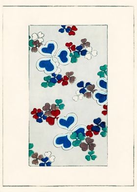 Ukiyo e Winter Flowers