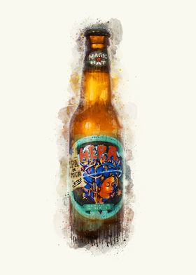 Vintage Beer Watercolor