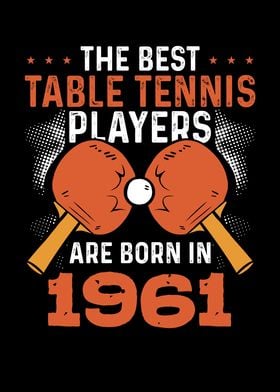 Table tennis player 1961