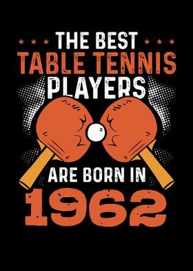 Table tennis player 1962