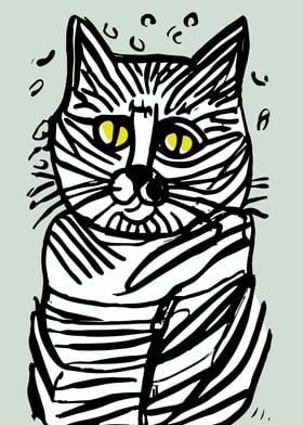 Cat Portrait Drawing