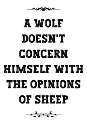 Wolf Motivation Quote