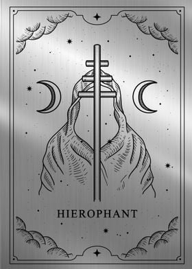 The hierophant tarot card