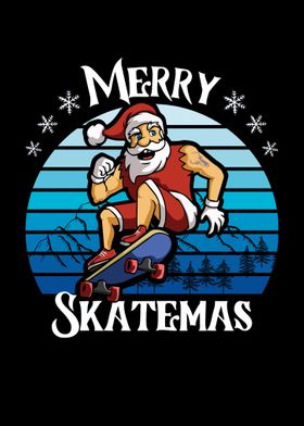 Merry Skatemas Santa Skate
