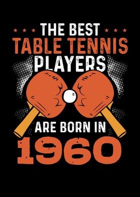 Table tennis player 1960