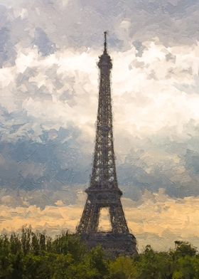 Eiffel tower Oil Painting