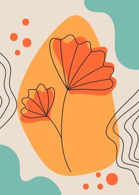 Minimal botanical floral