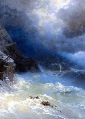 Storm by Aivazovsky